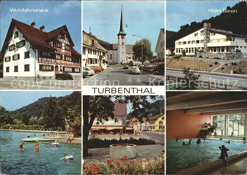 Turbenthal Wohlfahrtshaus Schwimmba Hotel Baeren Kat. Turbenthal