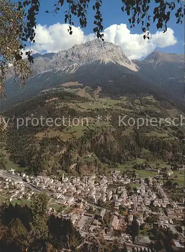 Poschiavo Fliegeraufnahme Con Sassalb Kat. Poschiavo