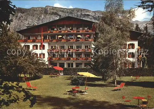 Flims Waldhaus Hotel Adula mit Flimserstein Kat. Flims Waldhaus