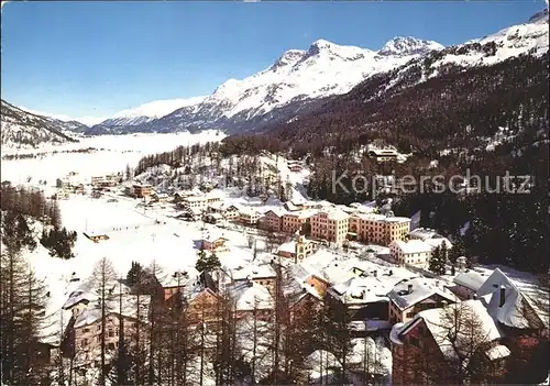 Sils Maria Graubuenden mit Piz Rosatsch Kat. Sils Maria