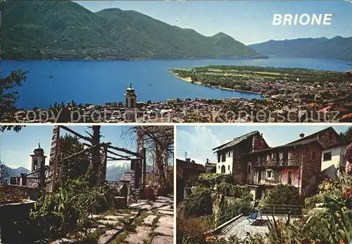 Brione mit Lago Maggiore Kat. Brione sopra Minusio