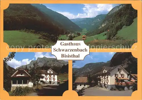 Bisisthal Gasthaus Schwarzenbach Kat. Bisisthal