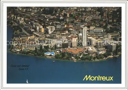 Montreux VD Fliegeraufnahme Kat. Montreux