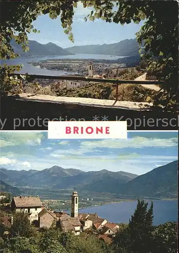 Brione mit Lago Maggiore Kat. Brione sopra Minusio