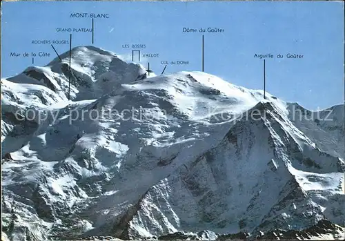 Mont Blanc Bergkette Kat. Chamonix Mont Blanc