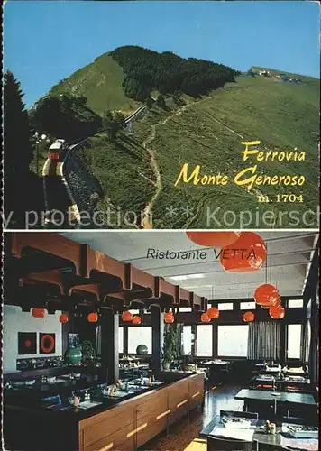 Monte Generoso Ferrovia Restaurant Vetta Kat. Monte Generoso