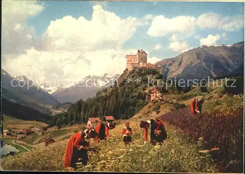 Tarasp Schloss Tracht Kat. Tarasp