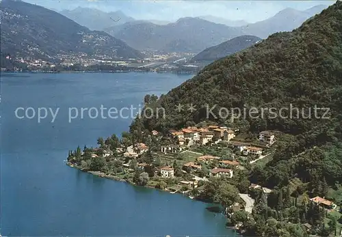 Carabietta Fliegeraufnahme mit Lago di Lugano Kat. Carabietta
