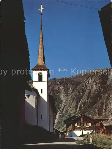 Blatten Naters Kirchenpartie Kat. Blatten Naters