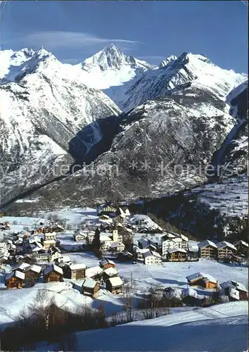 Unterbaech mit Bietschhorn Kat. Unterbaech