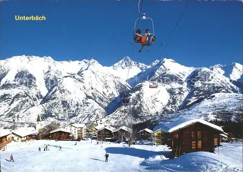 Unterbaech Sessellift Brandalp Bietschhorn Kat. Unterbaech