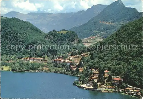 Figino Fliegeraufnahme Lago di Lugano Kat. Figino