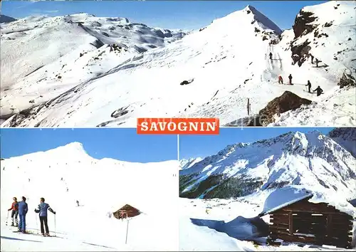 Savognin Skigebiert Kat. Savognin