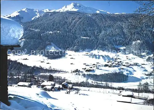 Serneus Klosters mit Gotschnagrat und Casanne Kat. Serneus