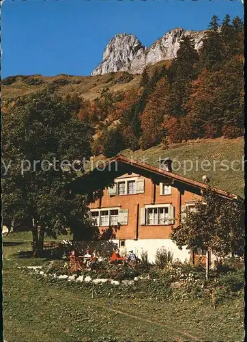 Braunwald GL Bergwirtschaft Nussbuel Kat. Braunwald