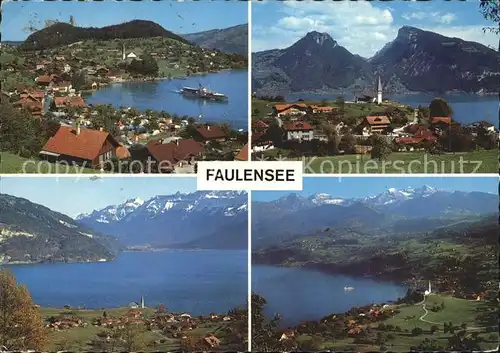 Faulensee mit Thunersee Kat. Faulensee