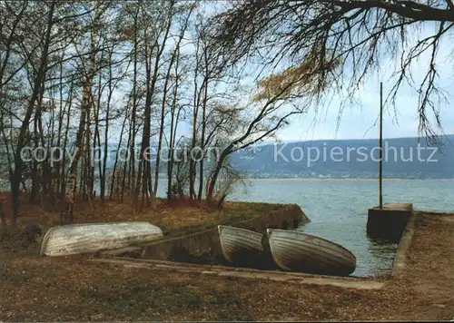 Vinelz Boote am Bielersee Ferienhaus Seewil Kat. Vinelz