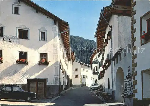 Sta Maria Muestair Malerische Dorfpartie Umbralstrasse Kat. Sta Maria Muestair