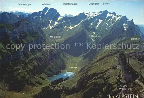 Alpstein Panoramakarte Kat. Alpstein