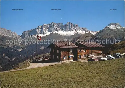 Schiers Berghaus zum See mit Schweizertor Drusenfluh Sulzfluh Kat. Schiers