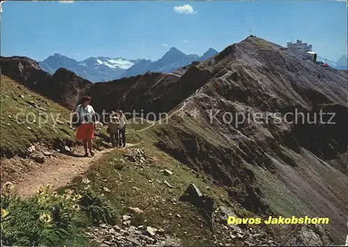 Davos GR Jakobshorn Wanderung nach Braemabueel Kat. Davos