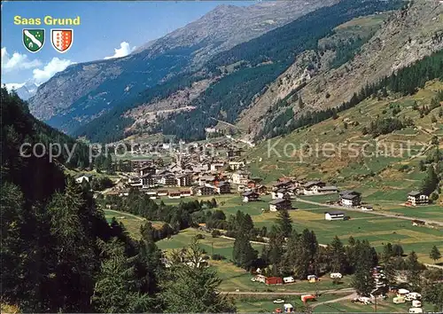 Saas Grund Panorama Kat. Saas Grund