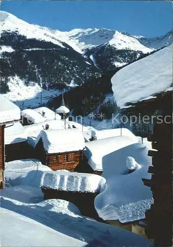 Grimentz Verschneites Dorf Kat. Grimentz