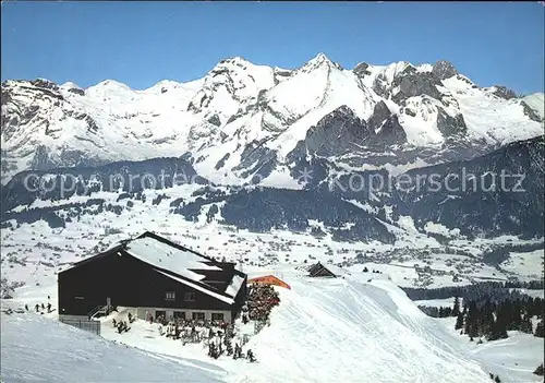 Wildhaus SG Bergstation Gamsalp Saentis Schafberg Kat. Wildhaus Lisighaus