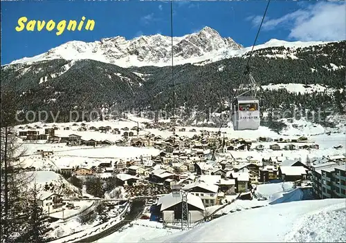 Savognin Julierpass Piz Mitgel Luftseilbahn Kat. Savognin