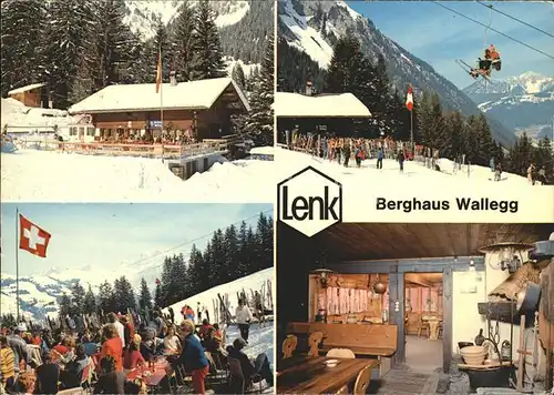 Lenk Simmental Berghaus Wallegg Sessselbahn Muelkerblatten  Kat. Lenk Simmental