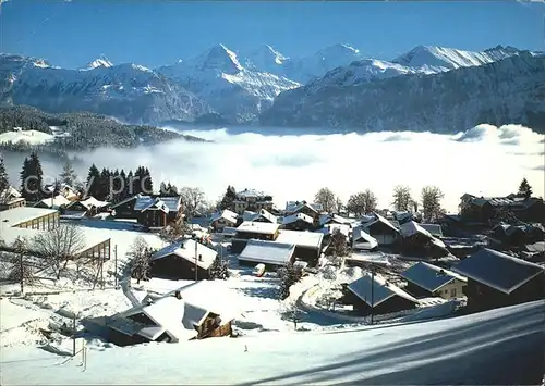 Beatenberg Eiger Moench Jungfrau Hallenbad Hotels Jungfraublick Beauregard Parkhotel Post Kat. Beatenberg