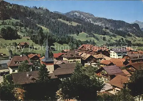 Gstaad Teilansicht Kirche Kat. Gstaad