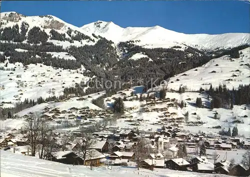 Lenk Simmental Dorf  Schatt  Seewlenhorn Laveygrat Kat. Lenk Simmental