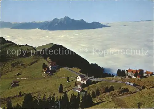 Rigi Staffel Blick Pilatus Nebelmeer / Rigi-Staffel /Bz. Schwyz