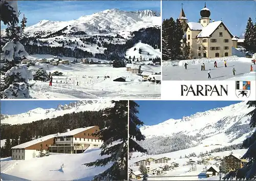 Parpan Skigebiet Alp Staetz Ferienhaus Schlieren Kirche Kat. Parpan