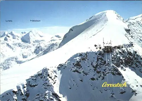 Piz Corvatsch Bergrestaurant La Sella P. Glueschaint Kat. Piz Corvatsch