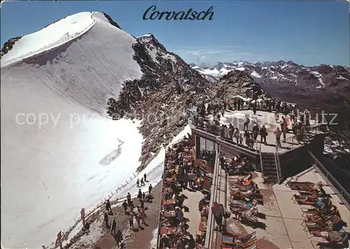 Piz Corvatsch Endstation Corvatsch Luftseilbahn  Kat. Piz Corvatsch