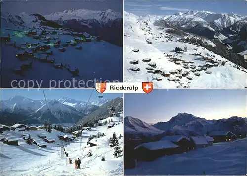 Riederalp Skilift Teilansichten Kat. Riederalp