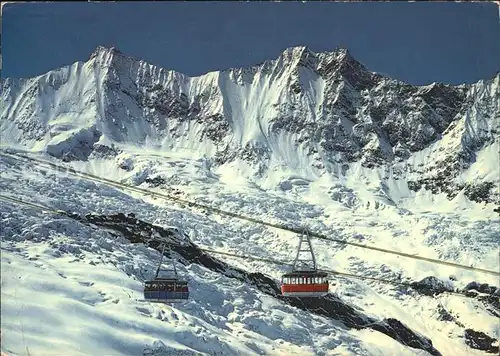 Saas Fee Luftseilbahn Felskinn Taeschhorn Dom Kat. Saas Fee