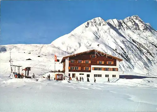 Rueras Berghaus Plantsch Milez Cuolm Val Crispalt Ski Gebiet Sedrun Kat. Rueras
