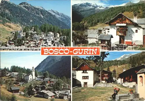 Bosco Gurin Orts und Teilansichten Kat. Bosco Gurin