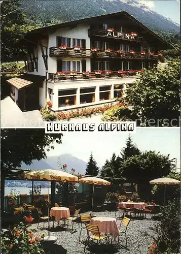 Ringgenberg am Brienzersee Kurhaus Alpina Gartenterrasse Kat. Ringgenberg