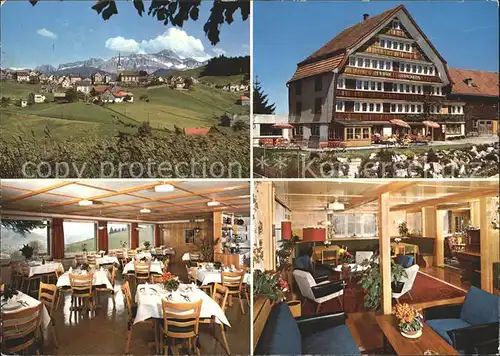 Schwellbrunn Pension Sonnenberg Gast und Aufenthaltsraum Kat. Schwellbrunn