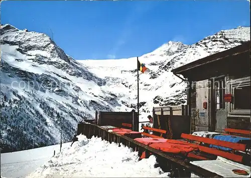 Alp Gruem Restaurant Fanconi mit Paluegletscher Kat. Alp Gruem