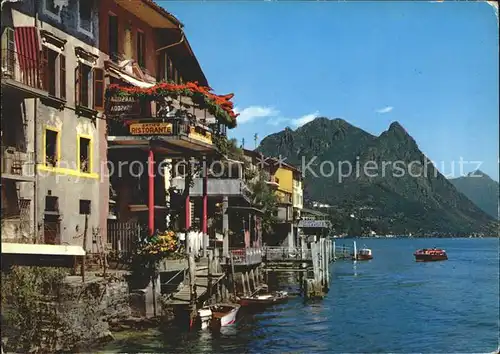 Gandria Lago di Lugano Teilansicht Kat. Gandria