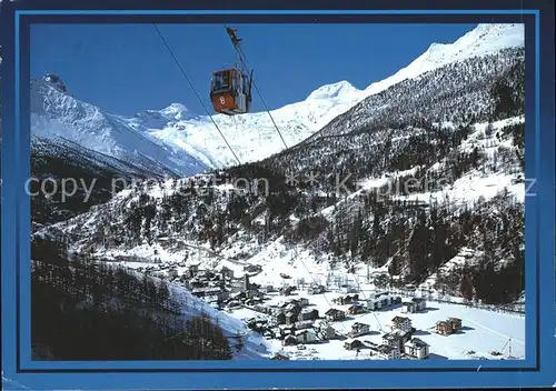 Saas Grund Kreuzboden Gondelbahn Allalinhorn Alphubel Kat. Saas Grund