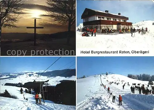 Oberaegeri Hotel Bergrestaurant Raten Skilift  Kat. Oberaegeri