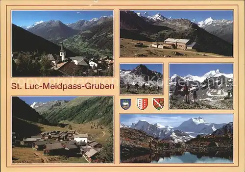 St Luc mit Meidpass und Gruben Val d Anniviers Kat. St Luc