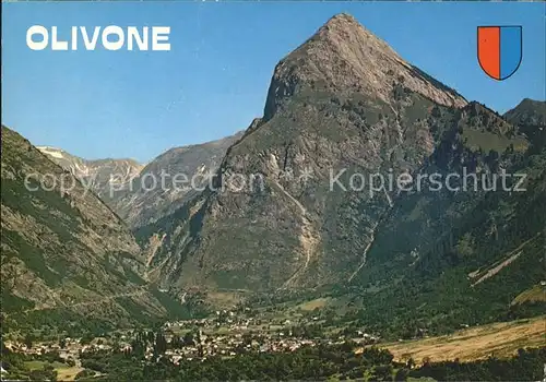 Olivone Valle di Blenio Panorama Kat. Olivone