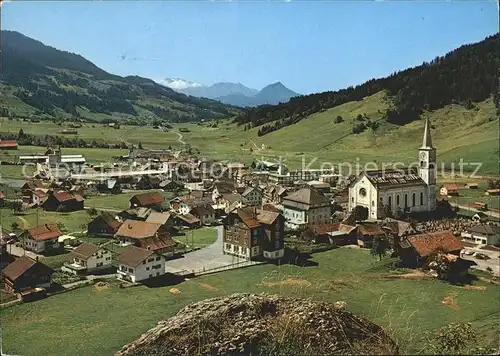 Rothenthurm Panorama Kirche Gasthaus Kreuz Kat. Rothenthurm